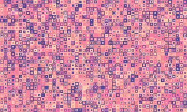 Abstract pink and purple mosaic pattern.  A vibrant, textured background ideal for website banners, presentations, or social media.  Represents connection, diversity, or digital technology.