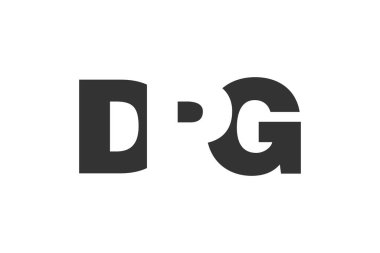 DPG logo tasarımı. İlk harf D P G kalın yazı tipi. Teknoloji girişimleri, danışmanlık, kurumsal markalaşma için. Yaratıcı şirket adı, manşet başlıkları tipografi kimliği, moda logoti tipi. Vektör illüstrasyonu.
