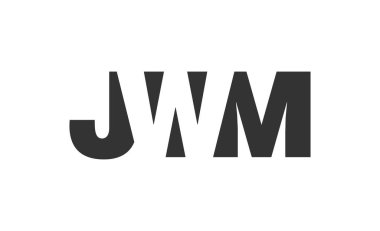 JWM logo tasarımı. İlk harf J W M koyu yazı tipi teknoloji girişimleri, danışmanlık, kurumsal markalaşma. Yaratıcı şirket adı, manşet başlıkları tipografi kimliği, moda logoti tipi. Vektör illüstrasyonu.