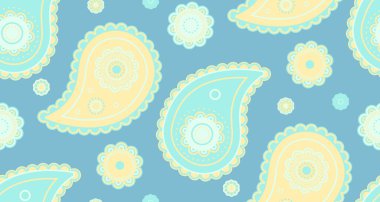 Doğu renginde bir görüntü süs eşyası. Paisley Modern elbise hurdası. Zarif giyimde özel olarak çizilmiş. Mürekkep etnik kökeni oryantasyonda.