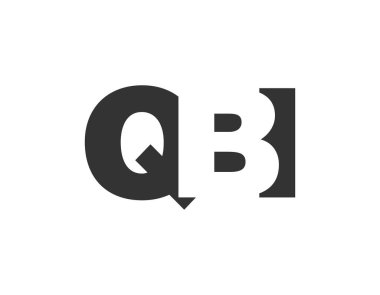 QBI logo tasarımı. İlk harf Q B I. Teknolojik girişimler, danışmanlık, kurumsal markalaşma için kalın yazı tipi. Yaratıcı şirket adı, manşet başlıkları tipografi kimliği, moda logoti tipi. Vektör illüstrasyonu.