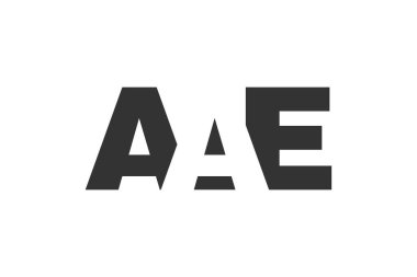 AAE logo tasarımı. İlk harf A E kalın yazı tipi. Teknolojik girişimler, danışmanlık, kurumsal markalaşma için. Yaratıcı şirket adı, manşet başlıkları tipografi kimliği, moda logoti tipi. Vektör illüstrasyonu.