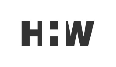 HHW logo tasarımı. H H W harfiyle kalın yazı tipi. Teknolojik girişimler, danışmanlık, kurumsal markalaşma için. Yaratıcı şirket adı, manşet başlıkları tipografi kimliği, moda logoti tipi. Vektör illüstrasyonu.