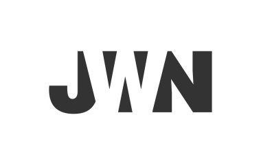 JWN logo tasarımı. İlk harf J W N kalın yazı tipi teknoloji girişimleri, danışmanlık, kurumsal markalaşma. Yaratıcı şirket adı, manşet başlıkları tipografi kimliği, moda logoti tipi. Vektör illüstrasyonu.
