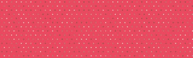 Canlı pembe bir arka plan ve dağınık bir nokta deseni var. Web siteleri, sunumlar veya şenlikli tasarımlar için mükemmel.