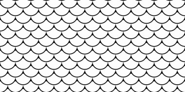 Kusursuz siyah ve beyaz balık pulu deseni. Geçmişler, dokular ya da tekrar eden tasarım elementleri için mükemmel. Su, doğa ve koruma temalarını çağrıştırıyor.