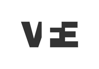 VFE logo tasarımı. İlk harf V F E koyu yazı tipi. Teknolojik girişimler, danışmanlık, kurumsal markalaşma için. Yaratıcı şirket adı, manşet başlıkları tipografi kimliği, moda logoti tipi. Vektör illüstrasyonu.