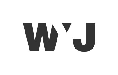 WYJ logo tasarımı. İlk harf W Y J kalın yazı tipi teknoloji girişimleri, danışmanlık, kurumsal markalaşma. Yaratıcı şirket adı, manşet başlıkları tipografi kimliği, moda logoti tipi. Vektör illüstrasyonu.