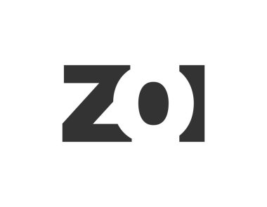 ZOI logo tasarımı. İlk harf Z O. Teknoloji girişimleri, danışmanlık, kurumsal markalaşma için kalın yazı tipi. Yaratıcı şirket adı, manşet başlıkları tipografi kimliği, moda logoti tipi. Vektör illüstrasyonu.