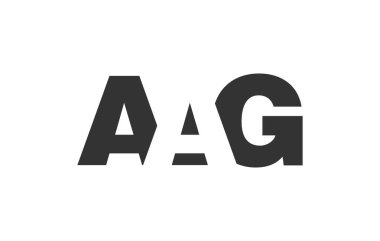 AAG logo tasarımı. İlk harf A G kalın yazı tipi. Teknolojik girişimler, danışmanlık, kurumsal markalaşma için. Yaratıcı şirket adı, manşet başlıkları tipografi kimliği, moda logoti tipi. Vektör illüstrasyonu.