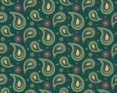 Kıvırcık stil. Etnik kağıt üzerinde tropikal retro tarzı. Detaylı şal desenli damlacık. Ulusal şablonda bitkisel karşıtlık.