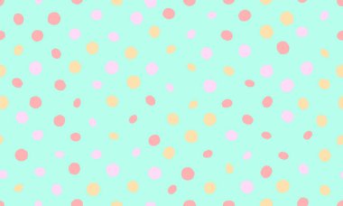Nane yeşili arka planda nefis bir pastel polka deseni. Markalaşma, web siteleri, ambalaj veya el yapımı projeleri için mükemmel.