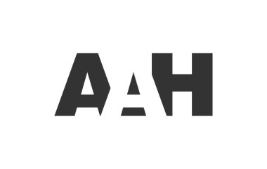 AAH logo tasarımı. İlk harf A H kalın yazı tipi. Teknolojik girişimler, danışmanlık, kurumsal markalaşma için. Yaratıcı şirket adı, manşet başlıkları tipografi kimliği, moda logoti tipi. Vektör illüstrasyonu.