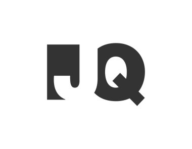IJQ logo tasarımı. İlk harf I Q kalın font tarzı teknolojik girişimler, danışmanlık, kurumsal markalaşma. Yaratıcı şirket adı, manşet başlıkları tipografi kimliği, moda logoti tipi. Vektör illüstrasyonu.