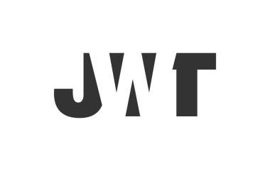 JWT logo tasarımı. İlk harf J W T koyu yazı tipi. Teknolojik girişimler, danışmanlık, kurumsal markalaşma için. Yaratıcı şirket adı, manşet başlıkları tipografi kimliği, moda logoti tipi. Vektör illüstrasyonu.