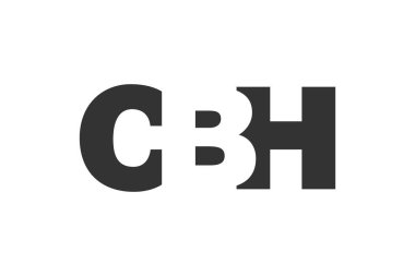 CBH logo tasarımı. İlk harf C B H kalın yazı tipi teknoloji girişimleri, danışmanlık, kurumsal markalaşma. Yaratıcı şirket adı, manşet başlıkları tipografi kimliği, moda logoti tipi. Vektör illüstrasyonu.