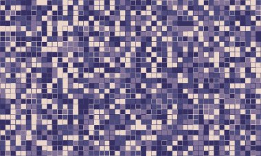 Soyut mozaik arka plan. Pikselleştirilmiş bir dizaynın ince renk değişimleri dokulu ve rahatlatıcı bir görüntü yaratır. Web siteleri, sunumlar veya benzersiz bir tasarım ögesi olarak ideal.