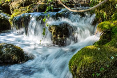Küçük nehirde şelale