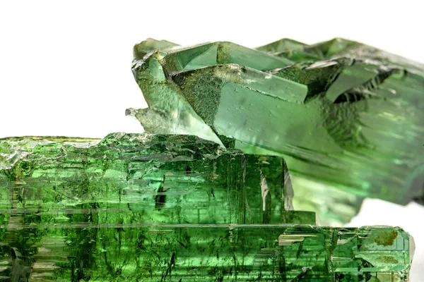 Cristales de turmalina verde — Foto de Stock