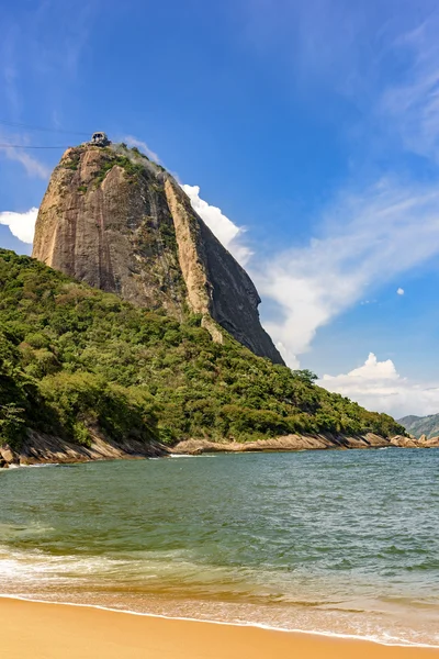 Pain de sucre colline et baie de Guanabara — Photo