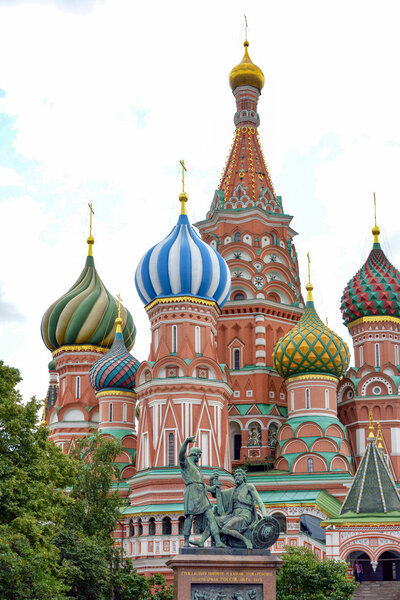Facade of the famous St. Basil's Cathedral