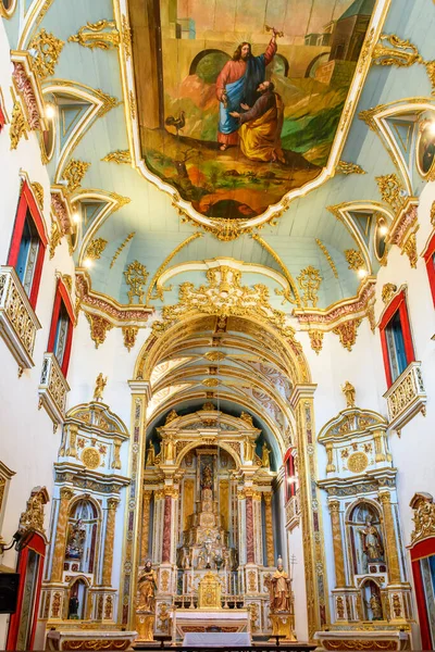 Techo Altar Iglesia Sao Pedro Dos Clerigos Creado Siglo Xviii — Foto de Stock