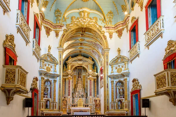 Altar Iglesia Sao Pedro Dos Clerigos Creado Siglo Xviii Con —  Fotos de Stock