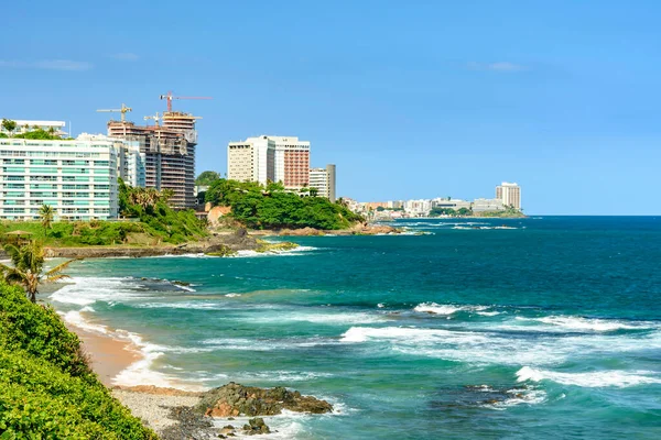 Playa Tropical Parisíaca Área Urbana Ciudad Salvador Estado Bahía Brasil — Foto de Stock
