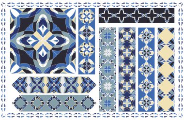 Vektör dikey sorunsuz desenler geometrik süslemeli tebrik kartları veya davetler, kumaş ya da kağıt baskı.