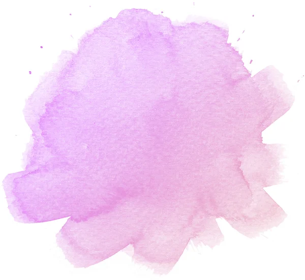Aquarela rosa abstrata sobre fundo branco. — Fotografia de Stock