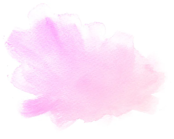 Abstract roze aquarel op witte achtergrond. — Stockfoto