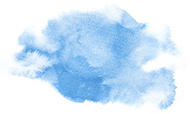 soyut mavi suluboya arkaplan.