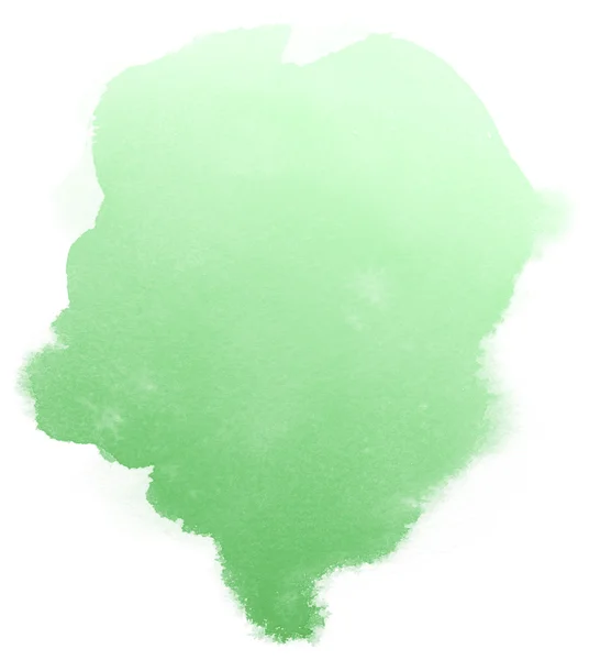 Abstrakte grüne Aquarell Hintergrund. — Stockfoto