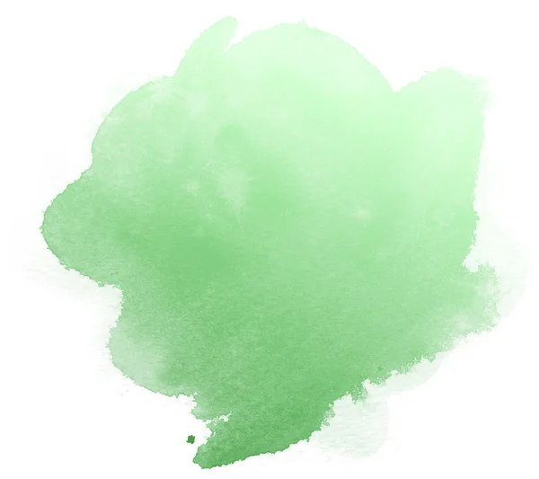 Abstrakte grüne Aquarell Hintergrund. — Stockfoto