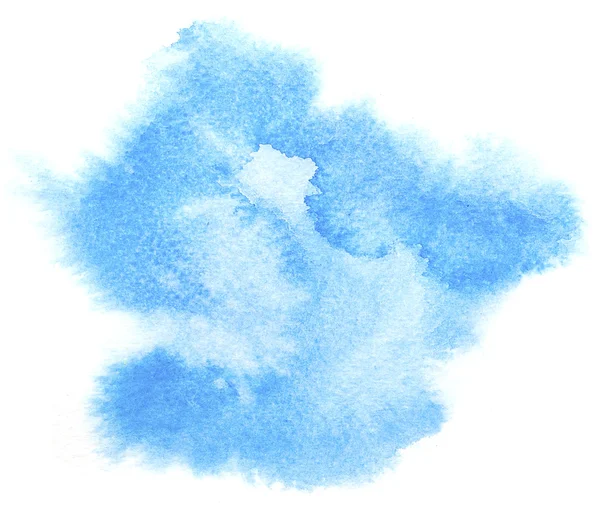 Abstrakte blaue Aquarell Hintergrund. — Stockfoto