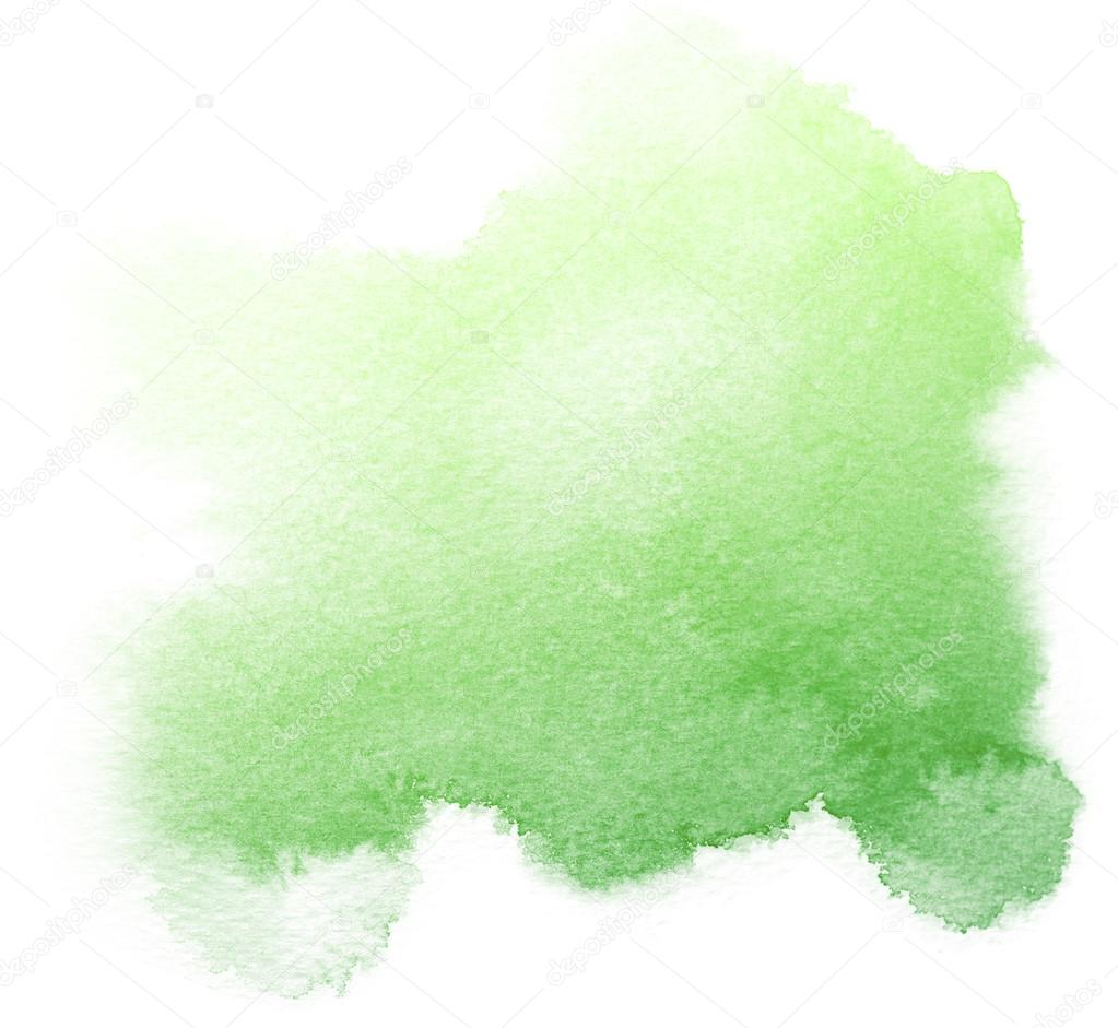 Abstract green watercolor background. — Stock Photo ...