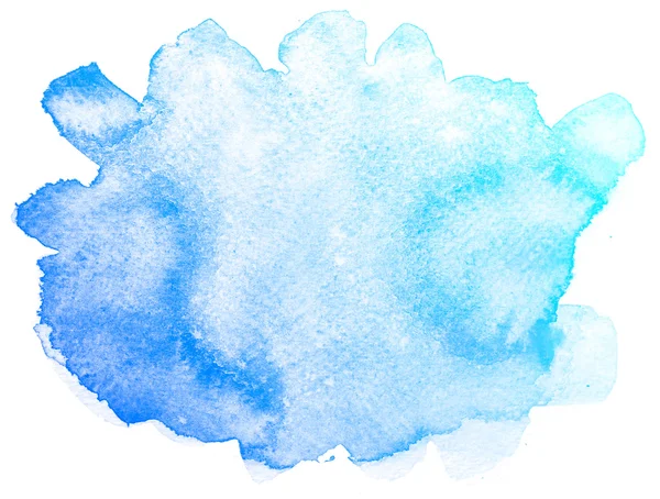 Abstrait bleu aquarelle fond. — Photo