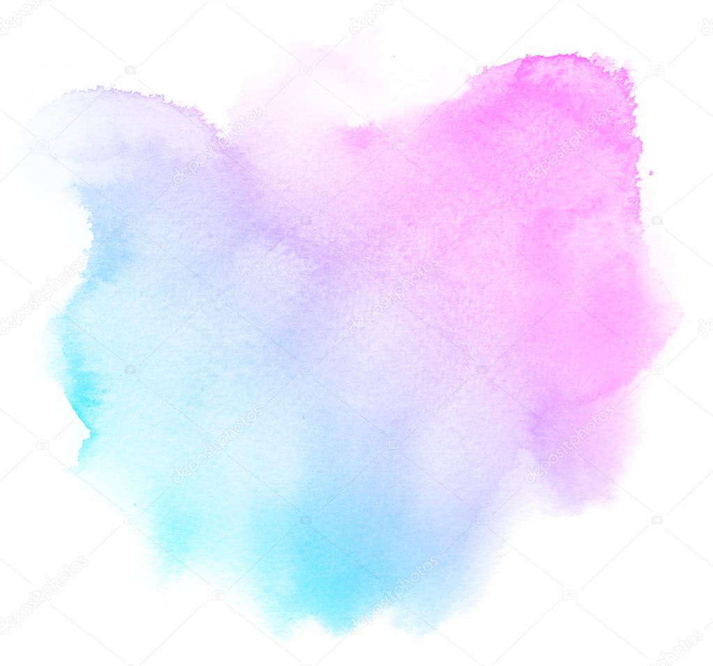 picture Pink And Blue Water Color Background depositphotos