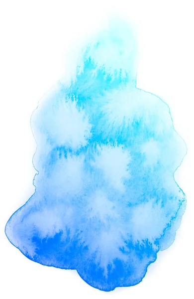 抽象的な青い水彩画の背景. — ストック写真