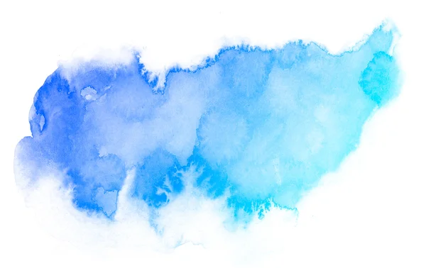 Abstrait bleu aquarelle fond. — Photo