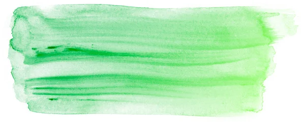 Latar belakang cat air hijau abstrak. — Stok Foto