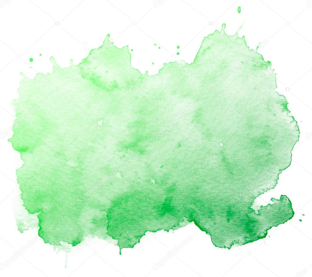 Abstract green watercolor background. ⬇ Stock Photo, Image by