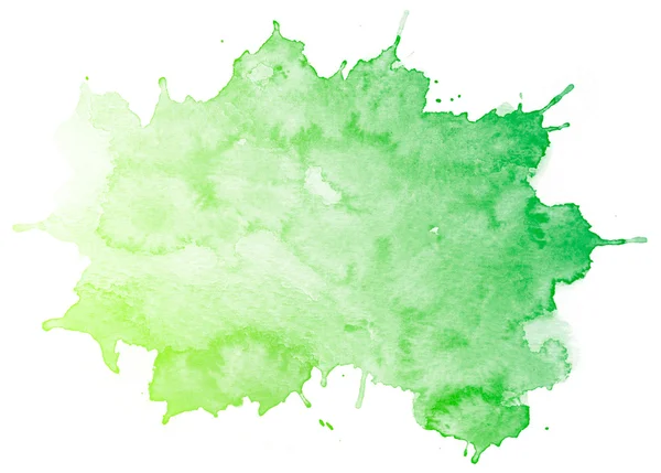 Abstract groen aquarel achtergrond. — Stockfoto