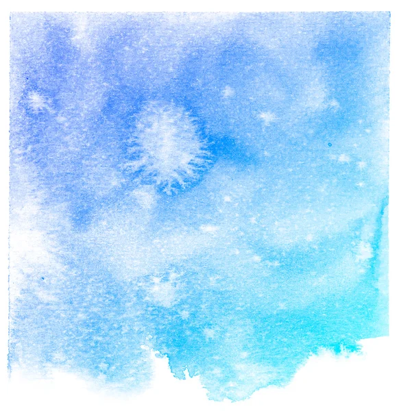 Abstrait bleu aquarelle fond. — Photo