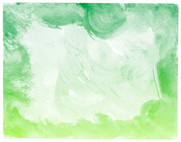 Abstrait vert aquarelle fond. — Photo