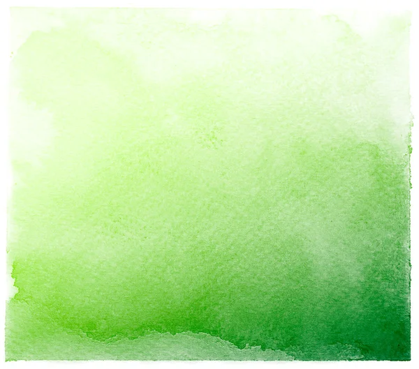 抽象绿色水彩背景. — 图库照片