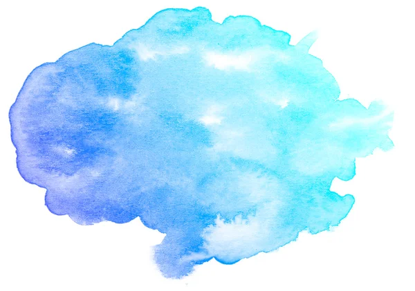 Abstract blauw aquarel achtergrond. — Stockfoto