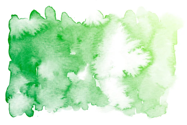 Abstract groen aquarel achtergrond. — Stockfoto