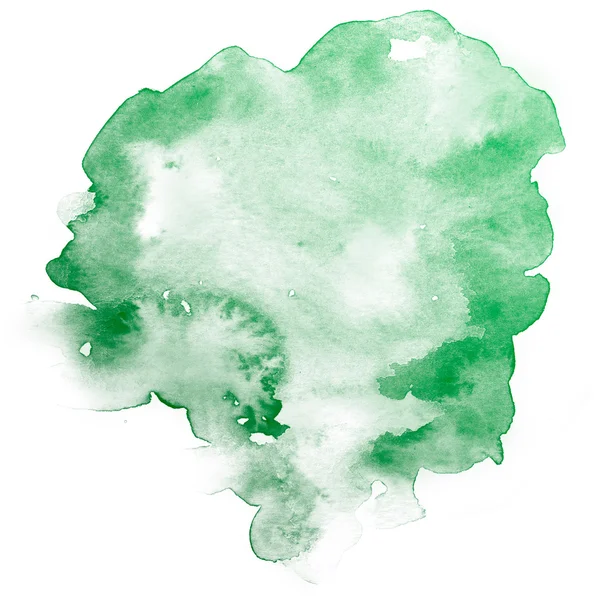 Abstract groen aquarel achtergrond. — Stockfoto