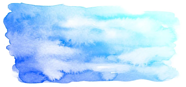 Abstrait bleu aquarelle fond. — Photo